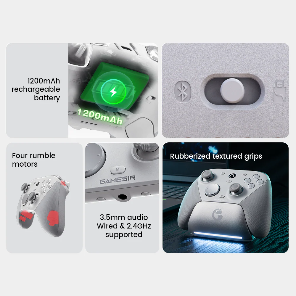 يد تحكم GameSir G7 Pro - أسود | كنترولر Xbox سلكي لاسلكي PC وأندرويد - Image 5