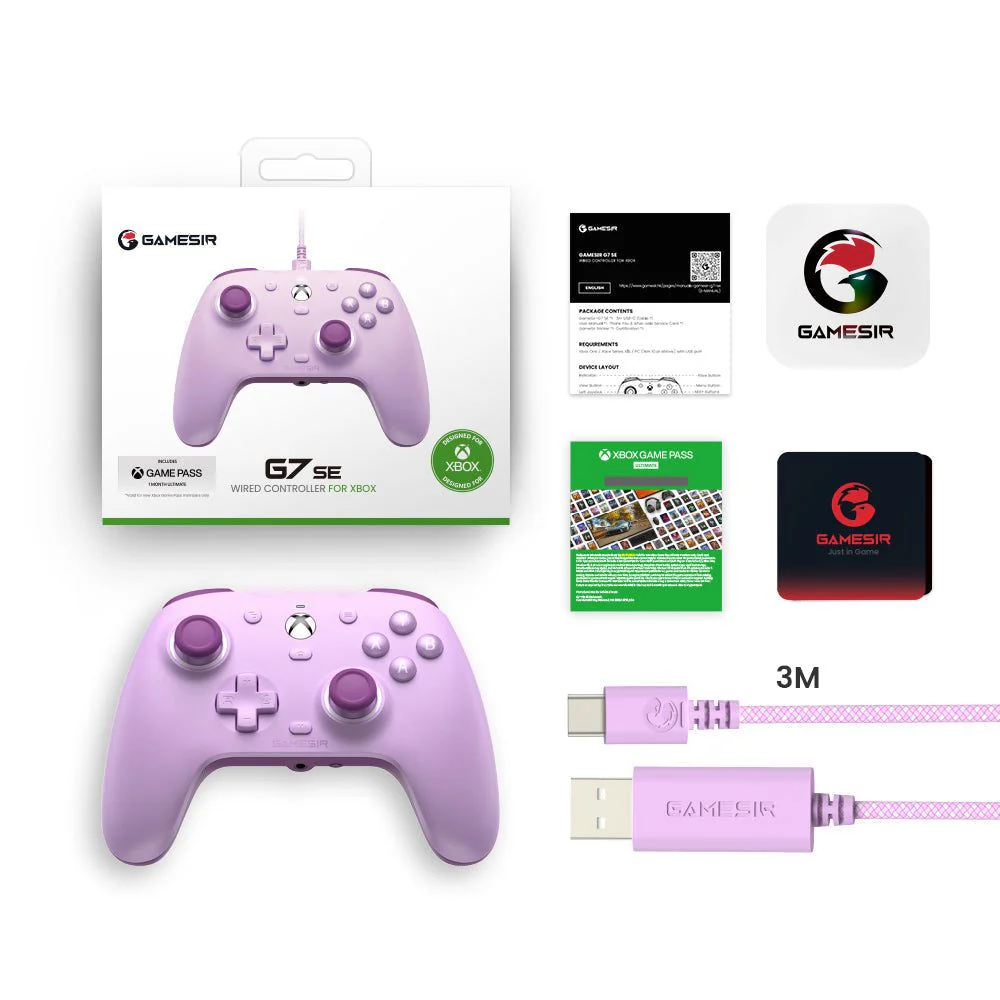 يد تحكم GameSir G7 SE السلكية لأجهزة Xbox - بنفسجي - Image 6
