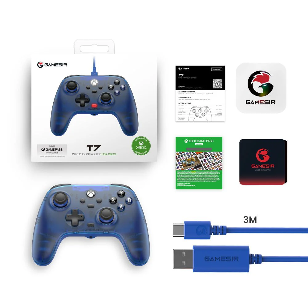 وحدة تحكم GameSir T7 Xbox السلكية - أزرق - Image 6